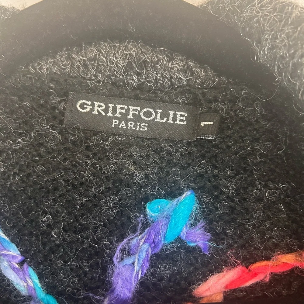 Griffolie Paris size 1 (XS/S) mohair blend long sweater Bohemian boho urban edge